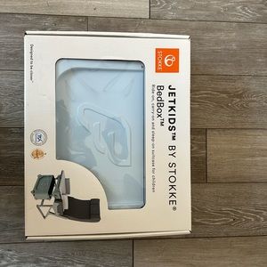 Brand new in box Jett Kids by Stokke - the most popular bed box in sky blue.